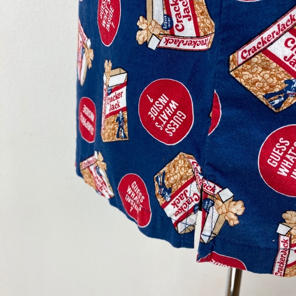 Vintage 2002 Cracker Jack Shirt Cotton Short Sleeve Button Front Mens Size Large - Picture 8 of 9